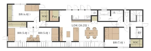 三軒茶屋建物参考プラン3階部分2